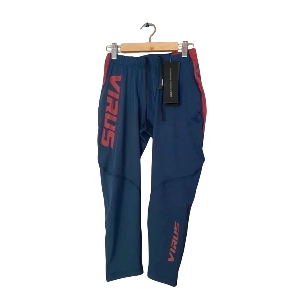 Virus AU31 Atomic Compression Pants Blue Red Mens Small ES112003 Training Tights